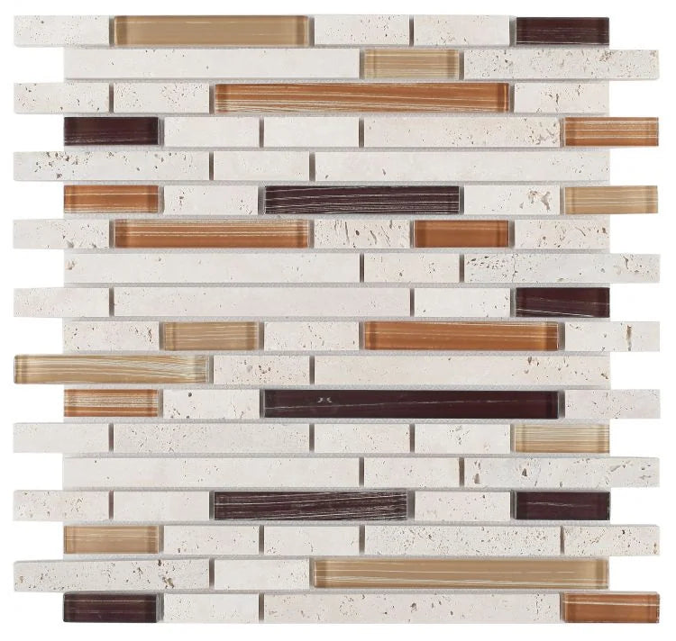Linear Helios Stack 1x3 Glass Mosaic
