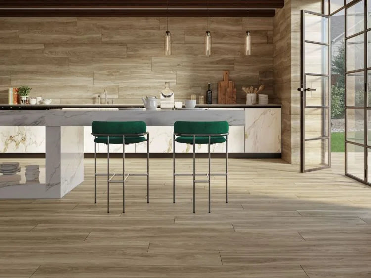 Helsinki Taupe 10x60 Plank Wood Look Porcelain Tile