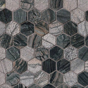 Henley 2 Hexagon Polished Marble Mosaic Tile
