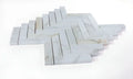 Chevron & Herringbone Calacatta Gold Herringbone Honed Marble Mosaic