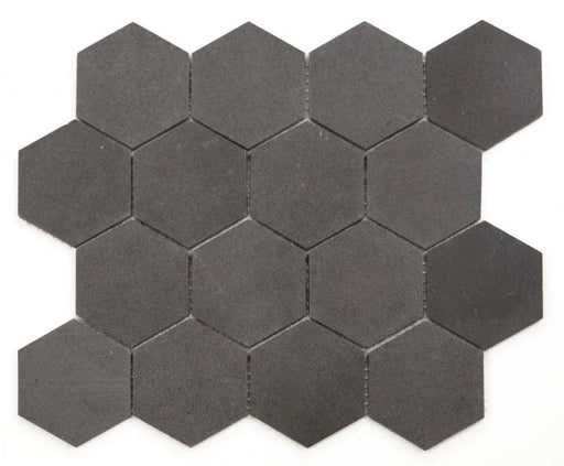 Hexagon 3x3 Basalt Mosaic