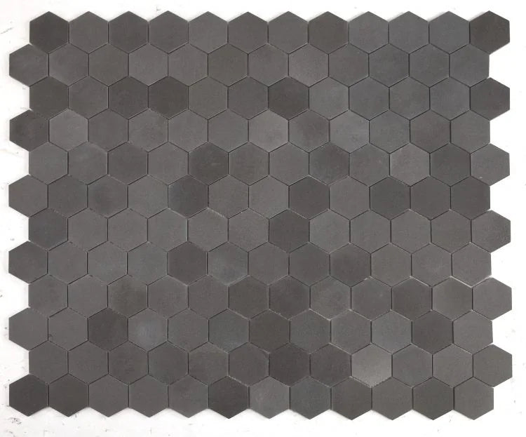 Hexagon 3x3 Basalt Mosaic