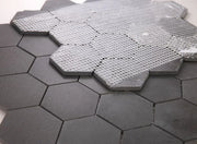 Hexagon 3x3 Basalt Mosaic