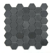 Hexagon Basalt 2x2 Mosaic Tile