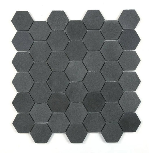 Hexagon Basalt 2x2 Mosaic Tile