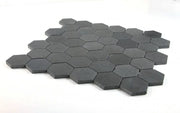Hexagon Basalt 2x2 Mosaic Tile