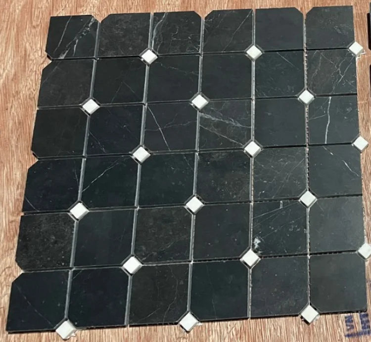 Hexagon Bluestone 2x2 Clipped Mosaic