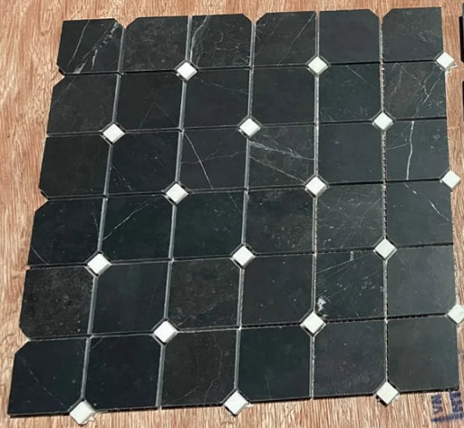 Hexagon Bluestone 2x2 Clipped Mosaic