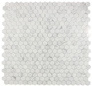 Hexagon Calacatta White 2x2 Polished Marble Mosaic