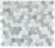 City Grey 3x3 Hexagon Marble Mosaic