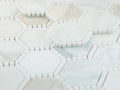 Calacatta Gold Hexagon Honed Deco Marble Mosaic