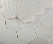 Hexagon Dolomite 3x3 Honed Marble Mosaic