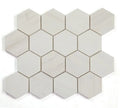 Hexagon Dolomite 3x3 Honed Marble Mosaic