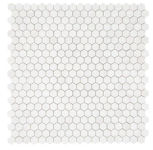 Hexagon Dolomite 2x2 Honed Marble Mosaic