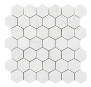 Hexagon Dolomite 2x2 Honed Marble Mosaic