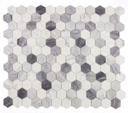 Hexagon Dusk 3x3 Marble Mosaic