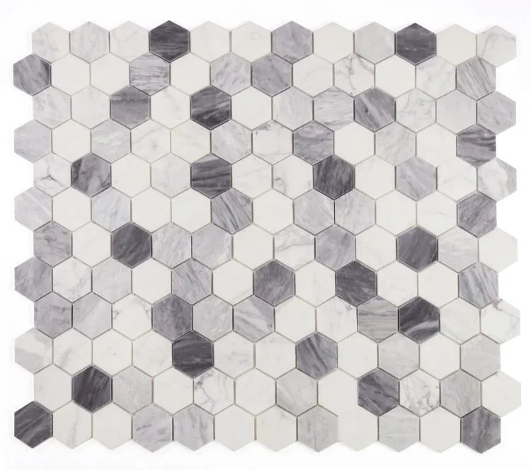 Hexagon Dusk 3x3 Marble Mosaic
