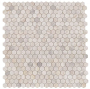 Hexagon Eura 2x2 Polished Marble Mosaic