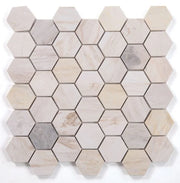 Hexagon Eura 2x2 Polished Marble Mosaic