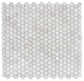 Hexagon Grey 2x2 Marble Mosaic