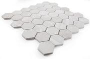 Hexagon Grey 2x2 Marble Mosaic