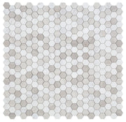 Hexagon Loft 2x2 Marble Mosaic