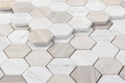 Hexagon Loft 2x2 Marble Mosaic