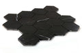 Hexagon Marquina 3x3 Honed Marble Mosaic