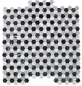 Hexagon Moonlight 2x2 Marble Mosaic