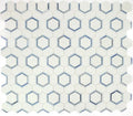 Hexagon Royal Sapphire 12x13.75 Mosaic