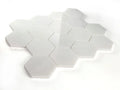 Hexagon Snow White 3x3 Polished Marble Mosaic