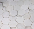 Hexagon Snow White 2x2 Polished Marble Mosaic