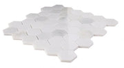 Hexagon Snow White 2x2 Polished Marble Mosaic