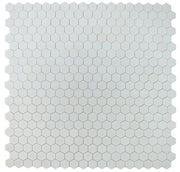 Hexagon Thassos 2x2 Polished Marble Mosaic