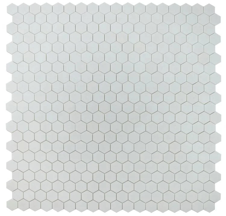Hexagon Thassos 2x2 Polished Marble Mosaic