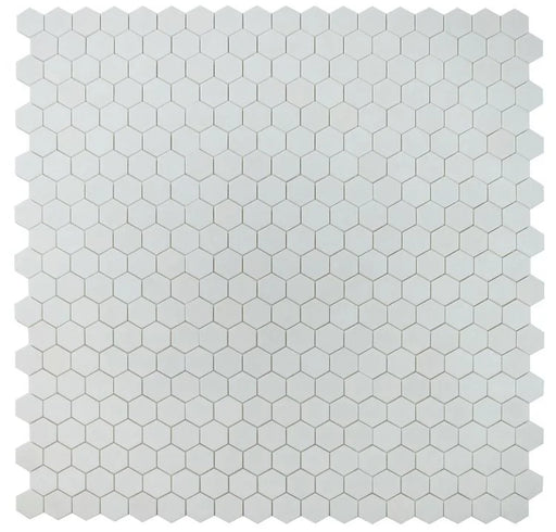 Hexagon Thassos 2x2 Polished Marble Mosaic