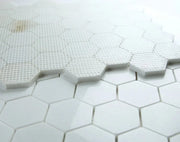 Hexagon Thassos 2x2 Polished Marble Mosaic