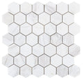 Hexagon White 2x2 Marble Mosaic