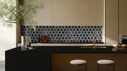 Hexagono Nero Polished Misc. Marble Mosaic Tile