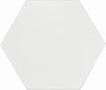 Hexatile Blanco 8x8 Hexagon Matte Ceramic Tile