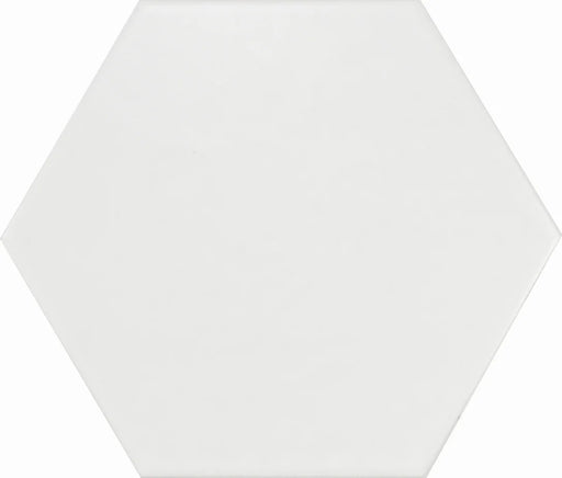 Hexatile Blanco 8x8 Hexagon Matte Ceramic Tile