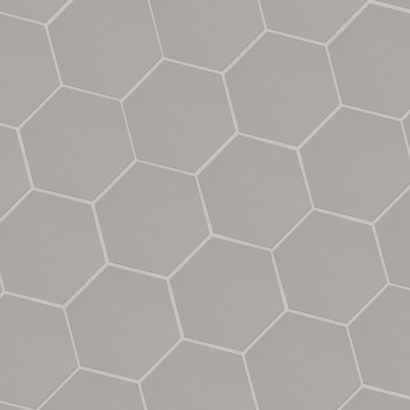 Hexley Dove 9x10.5 Hex Matte Porcelain Tile