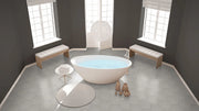 Hexley Dove 9x10.5 Hex Matte Porcelain Tile