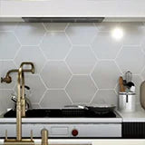 Hexley Dove 9x10.5 Hex Matte Porcelain Tile