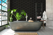 Hexley Graphite 9x10.5 Hex Matte Porcelain Tile