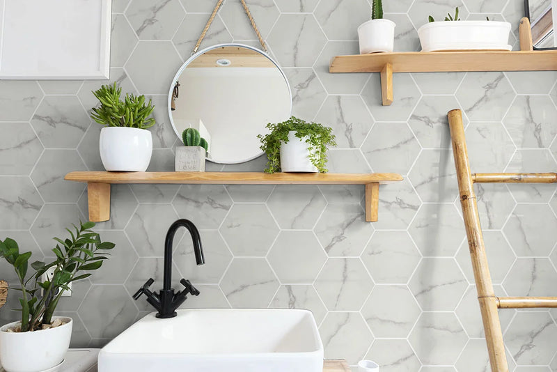 Hexley Marbello 9x10.5 Hex Matte Porcelain Tile