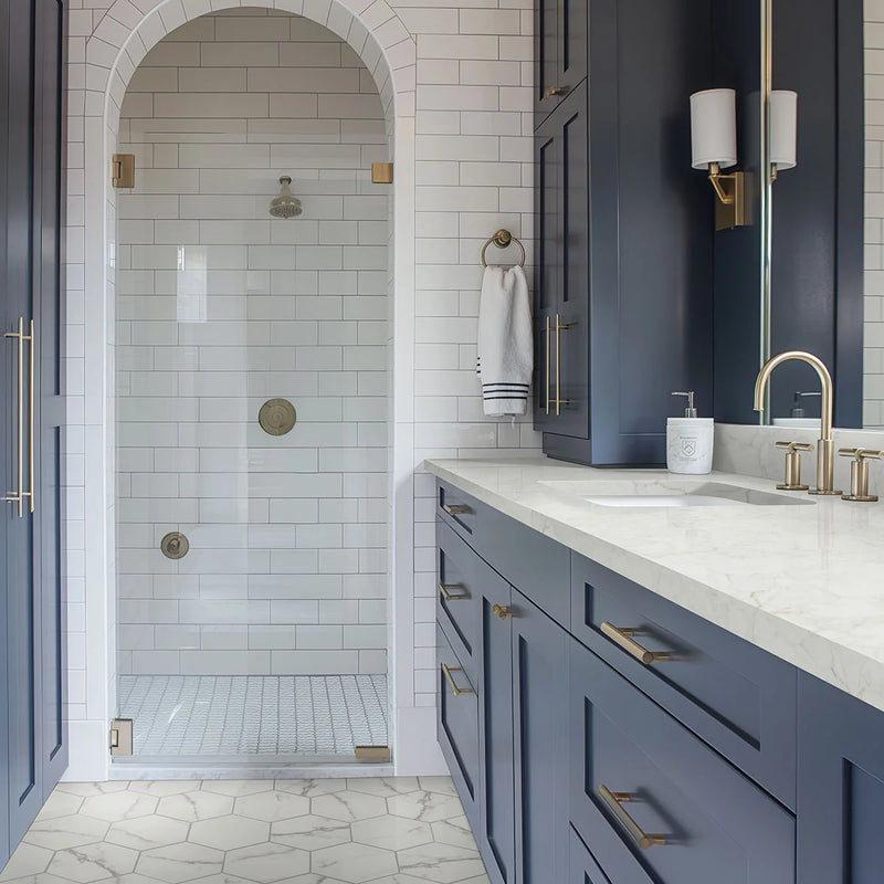 Hexley Marbello 9x10.5 Hex Matte Porcelain Tile