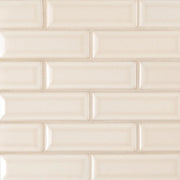 Highland Park Antique White 2x6 Beveled Glossy Ceramic Subway Tile
