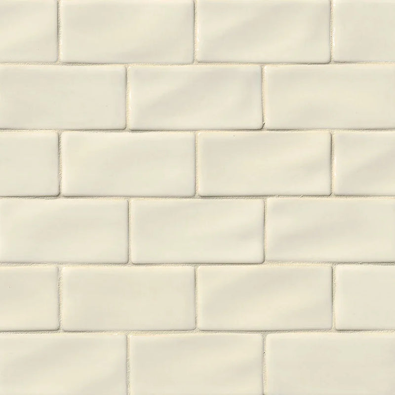 Highland Park Antique White 3x6 Glossy Ceramic Subway Tile