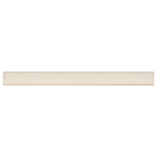 Highland Park Antique White 5/8x6 Quarter Round Molding Glossy Ceramic Tile Trim